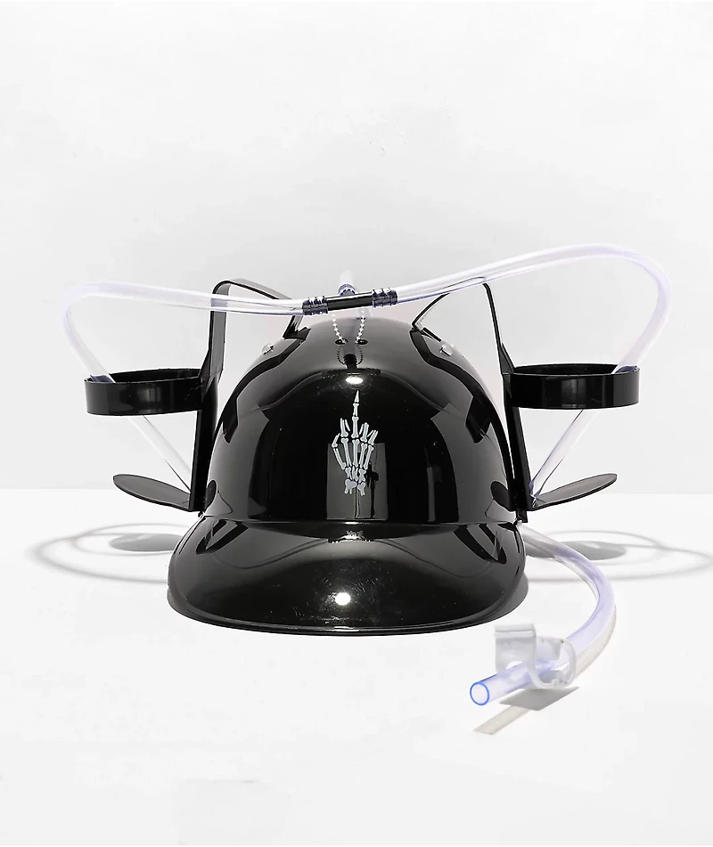 Stickie Bandits Middle Finger Black Drink Helmet