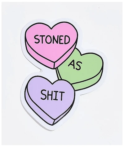 Stickie Bandits Stoned As Shit Sticker