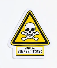 Stickie Bandits Toxic Warning Sticker