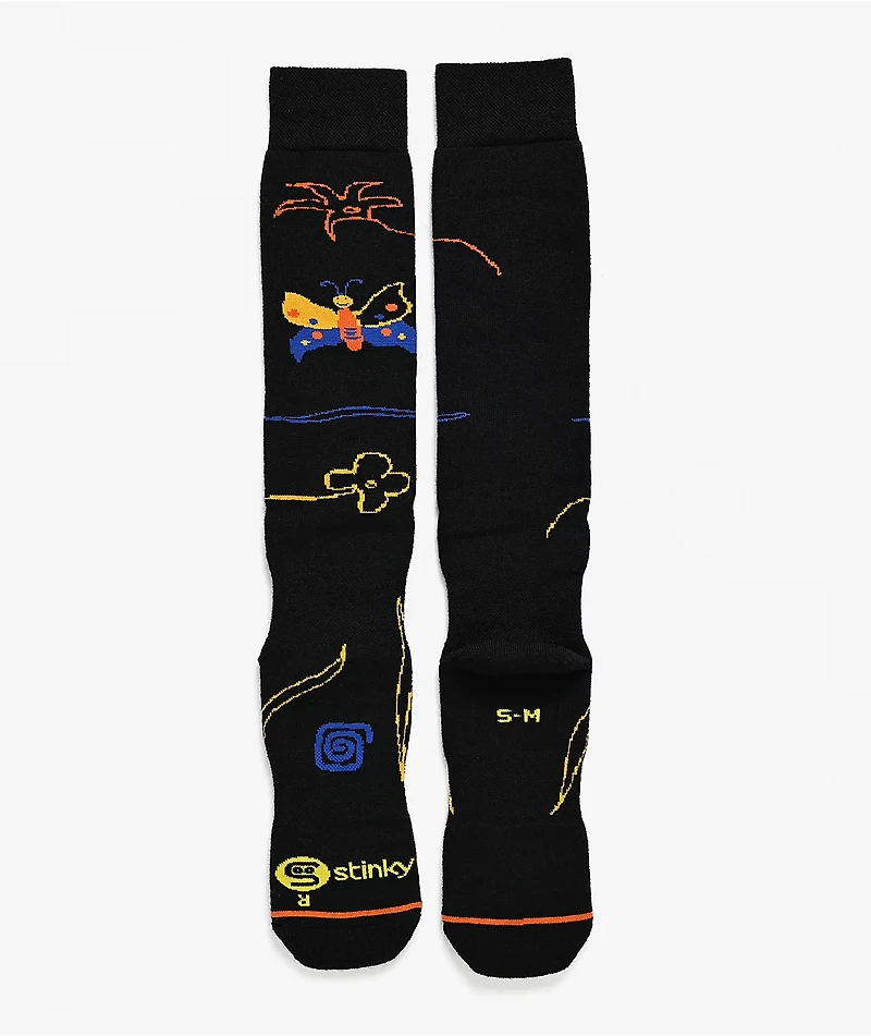 Stinky Socks Dark Existence Merino Snowboard Socks