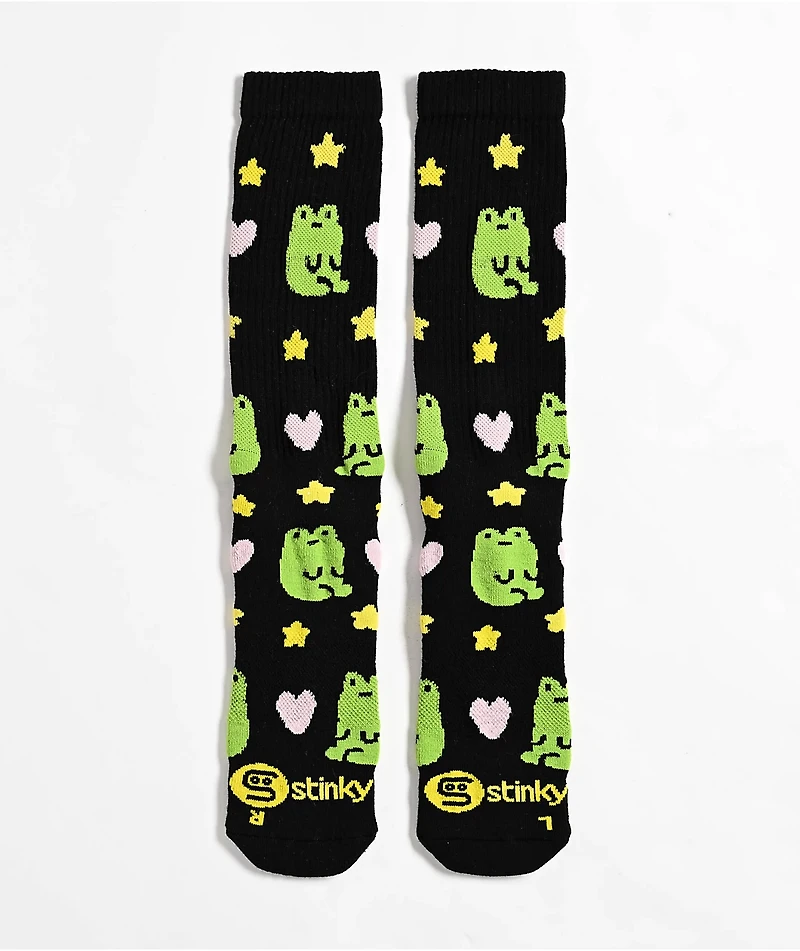 Stinky Socks Froggy Love By Night Black Crew