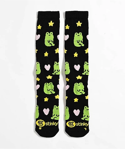 Stinky Socks Froggy Love By Night Black Crew