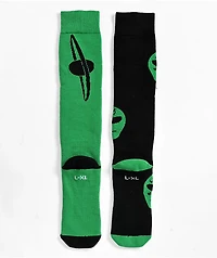 Stinky Socks On Their Way Green & Black Snowboard