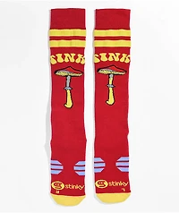 Stinky Socks Shrum Red & Yellow Snowboard Socks