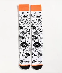 Stinky Socks Stay Wrong White Snowboard