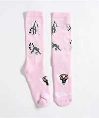 Stinky Socks The Spirit Pink Crew Socks
