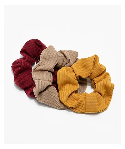 Stone + Locket Autumn 3 Pack Scrunchies
