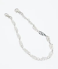 Stone + Locket Flame Pocket Chain Necklace