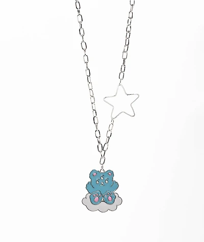 Stone + Locket IDC Bear 20" Necklace