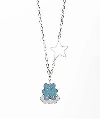 Stone + Locket IDC Bear 20" Necklace
