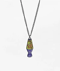 Stone + Locket Lava Lamp Charm Necklace