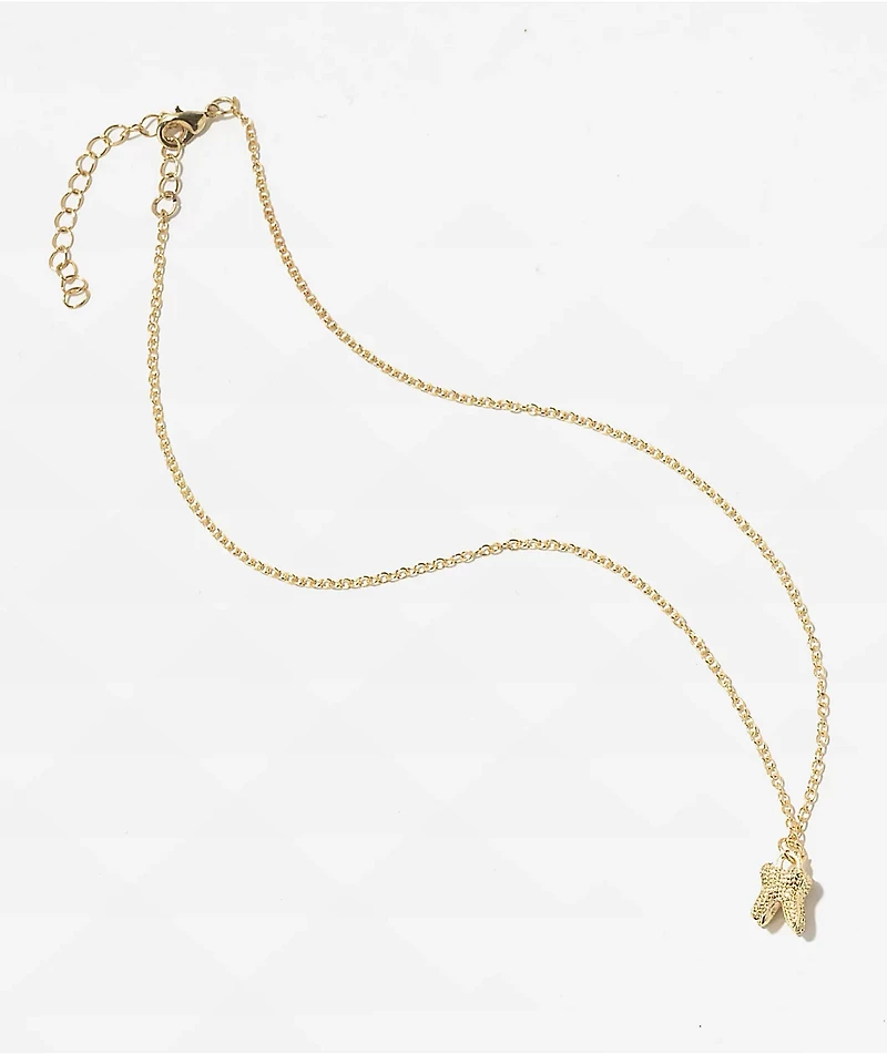 Stone + Locket Tooth Necklace