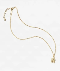 Stone + Locket Tooth Necklace