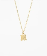 Stone + Locket Tooth Necklace