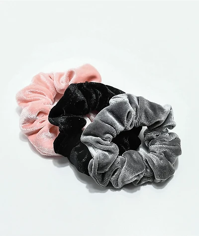 Stone + Locket Velvet 3 Pack Scrunchies