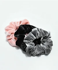 Stone + Locket Velvet 3 Pack Scrunchies