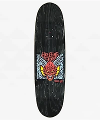 Stranger Things x Santa Cruz Hellfire Club Flames Glow In The Dark 9" Skateboard Deck