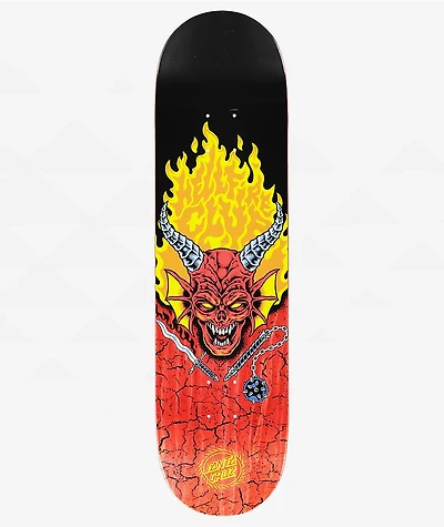 Stranger Things x Santa Cruz Hellfire Club Glow In The Dark 8.25" Skateboard Deck