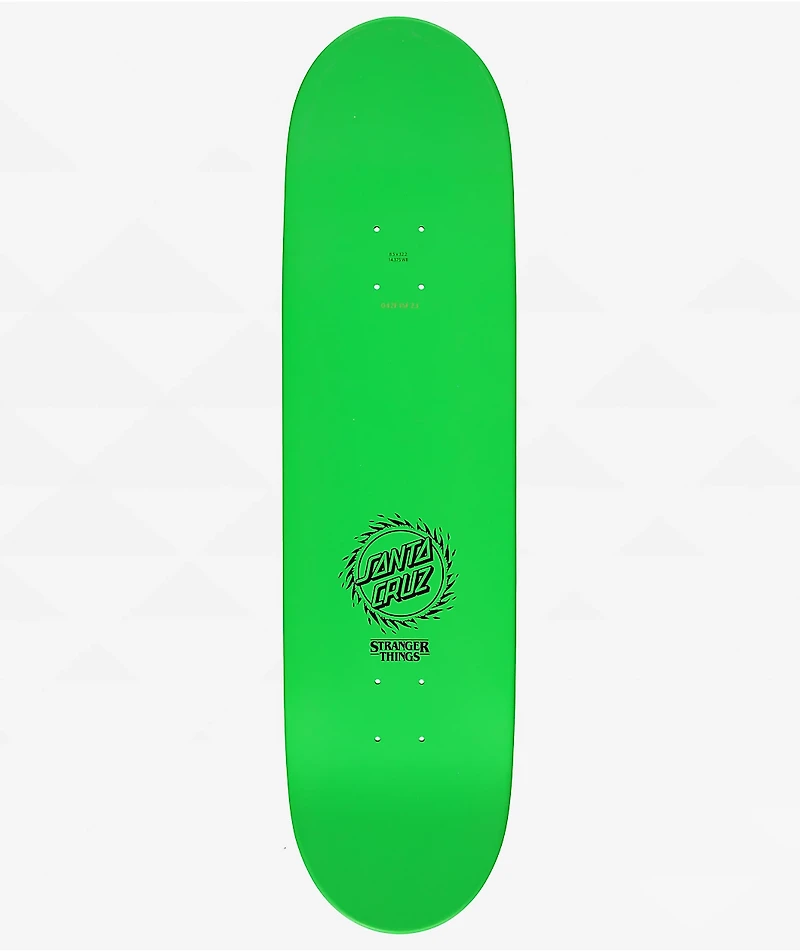 Stranger Things x Santa Cruz Vecna Glow In The Dark 8.5" Skateboard Deck