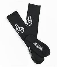 Straye Birdie Black Crew Socks