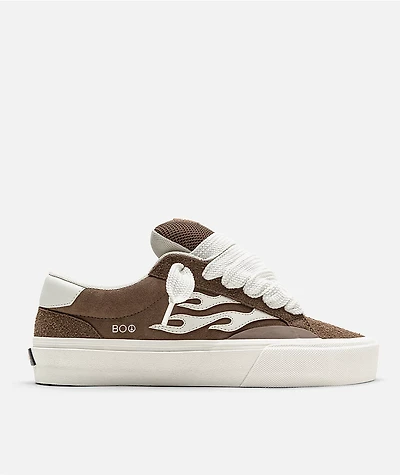 Straye Boo Logan Puff Brown Crepe Skate Shoes