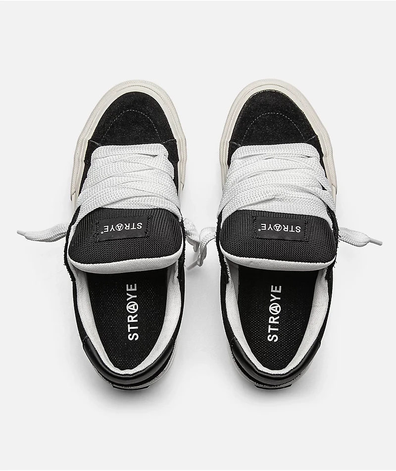 Straye Dixon Logan Puff Black & White Skate Shoes
