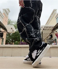 Straye Dixon Logan Puff Black & White Skate Shoes