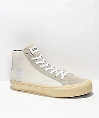 Straye Hiland White, Grey, & Cream High Top Skate Shoes
