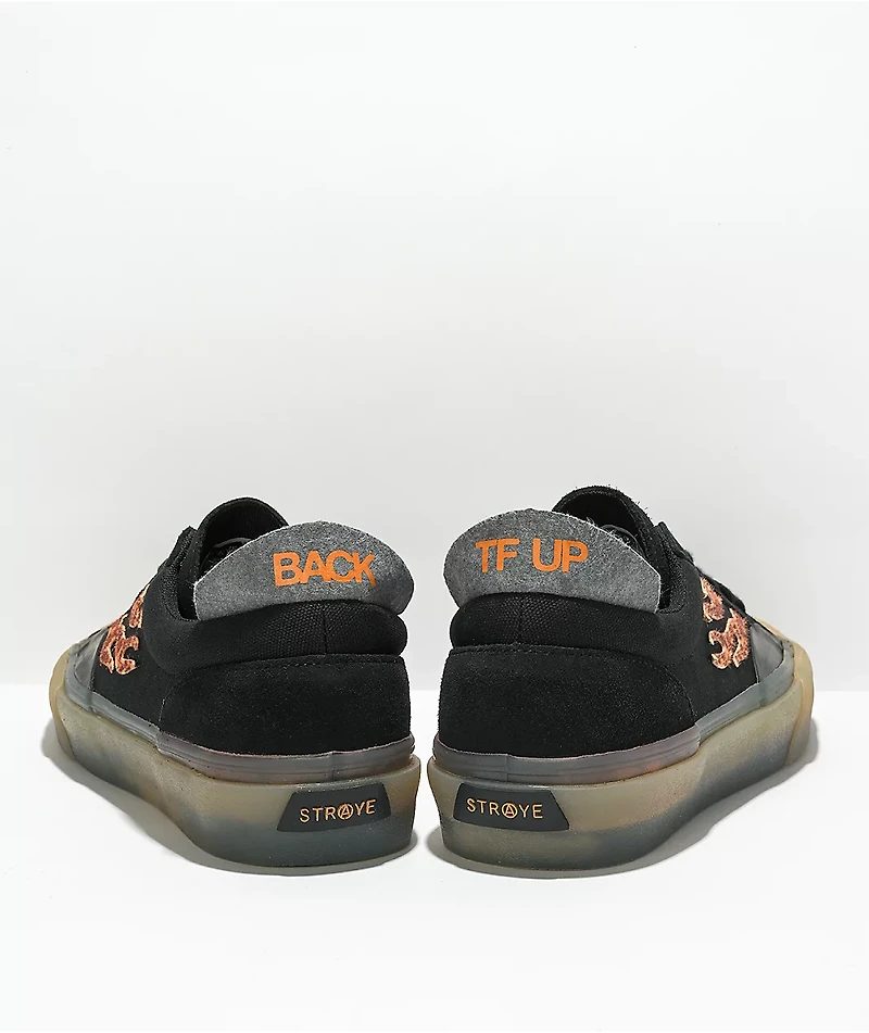 Straye Logan Black, Cheetah, & Gum Skate Shoes