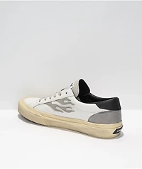 Straye Logan Distressed White Skate Shoes