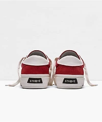 Straye Logan Flame Red Suede Skate Shoes
