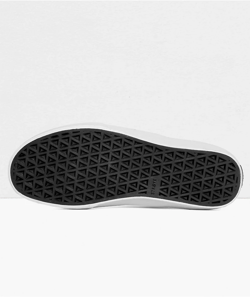 Straye Logan Flame Red Suede Skate Shoes