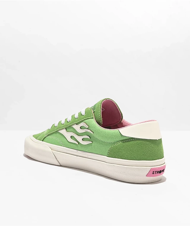 Straye Logan Lime Flame Skate Shoes at Hamilton Place in