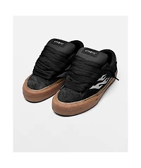 Straye Logan Puff Black & Gum Skate Shoes