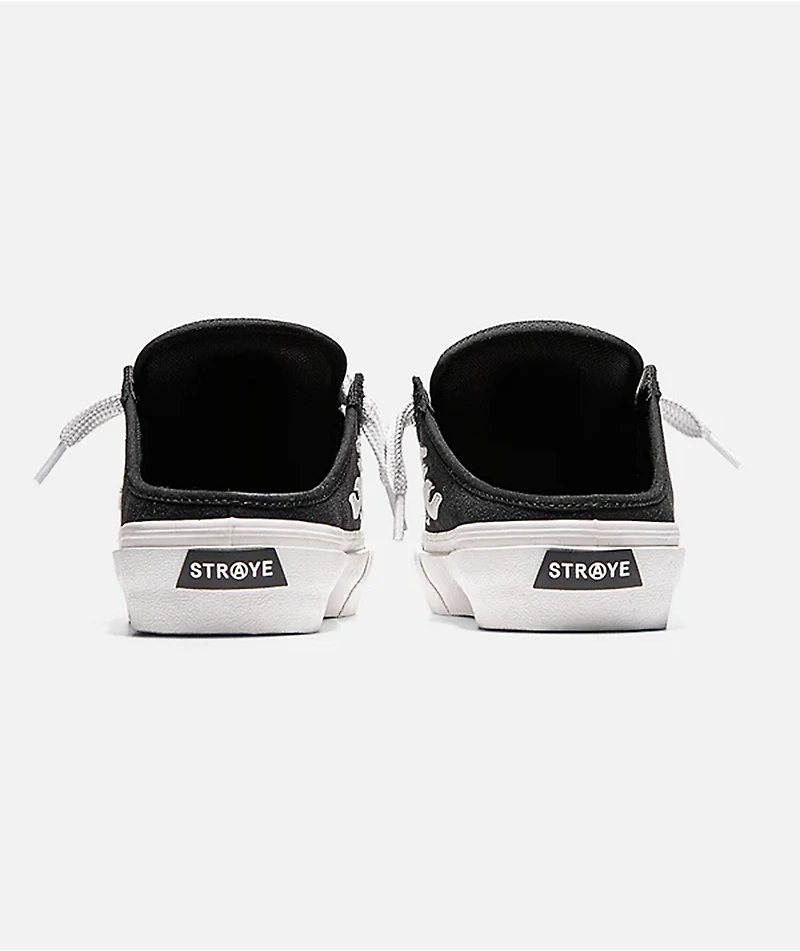 Straye Logan Puff Black & White Mule Slippers