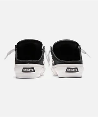 Straye Logan Puff Black & White Mule Slippers