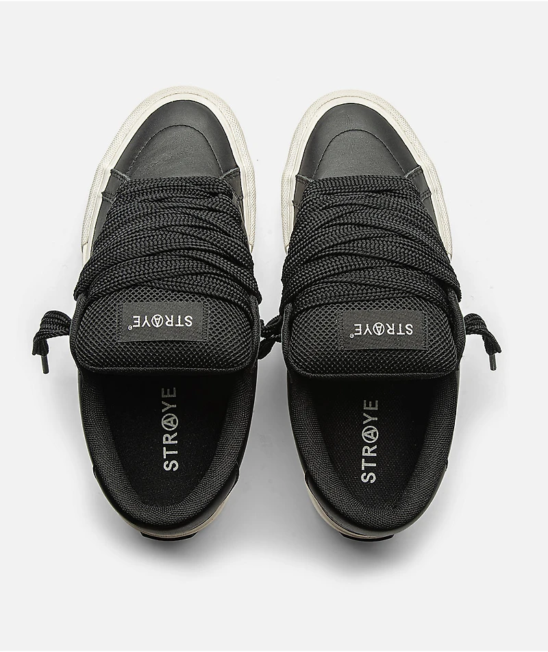 Straye Logan Puff Black Bevel Skate Shoes