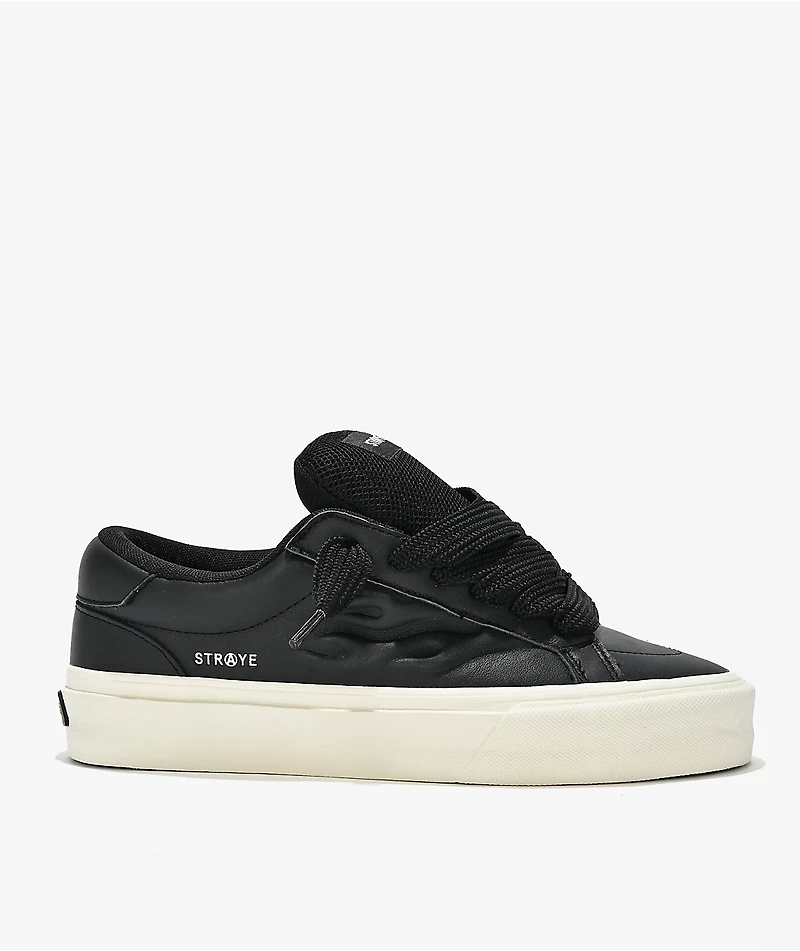 Straye Logan Puff Black Bevel Skate Shoes