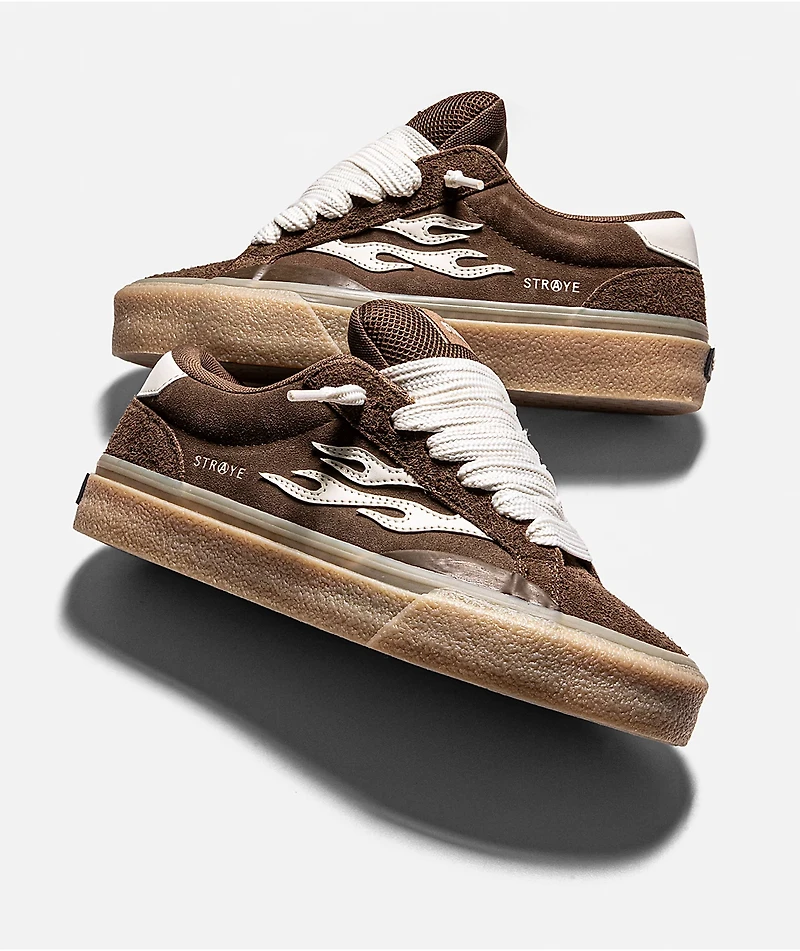 Straye Logan Puff Brown Crepe Skate Shoes