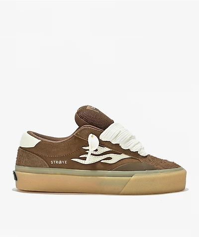 Straye Logan Puff Brown Crepe Skate Shoes