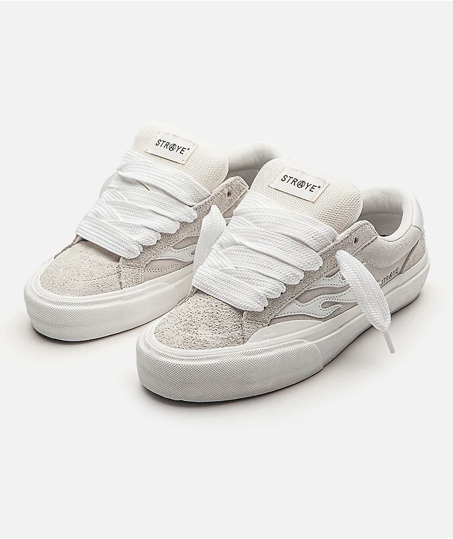 Straye Logan Puff Cream Skate Shoes at Hamilton Place in