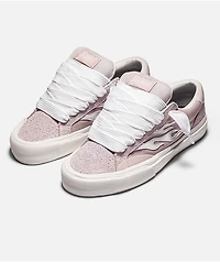 Straye Logan Puff Dusty Pink & White Skate Shoes
