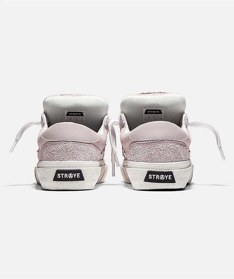 Straye Logan Puff Dusty Pink & White Skate Shoes