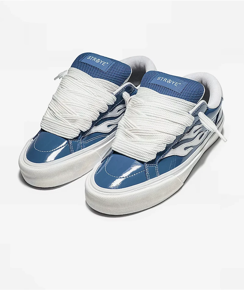 Straye Logan Puff Glossy Blue Skate Shoes