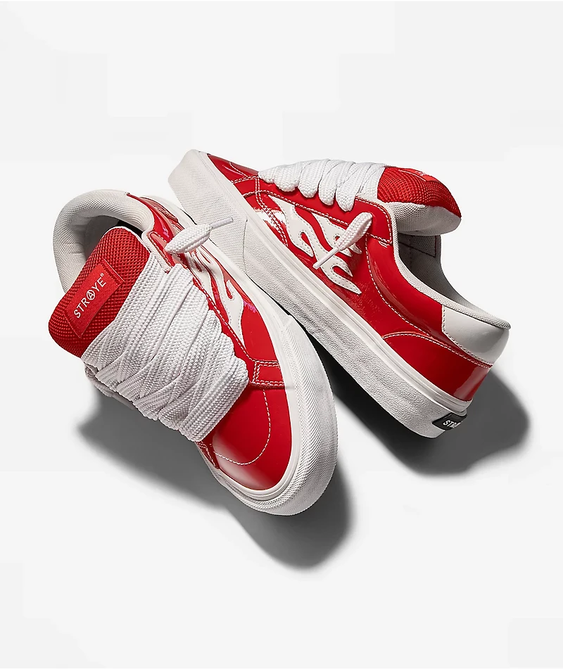 Straye Logan Puff Glossy Red Skate Shoes