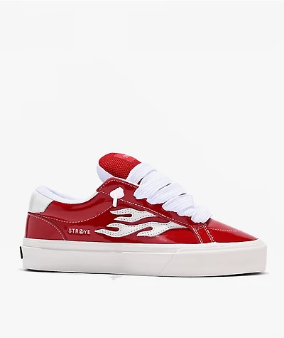 Straye Logan Puff Glossy Red Skate Shoes
