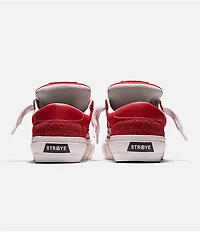Straye Logan Puff Red & White Skate Shoes