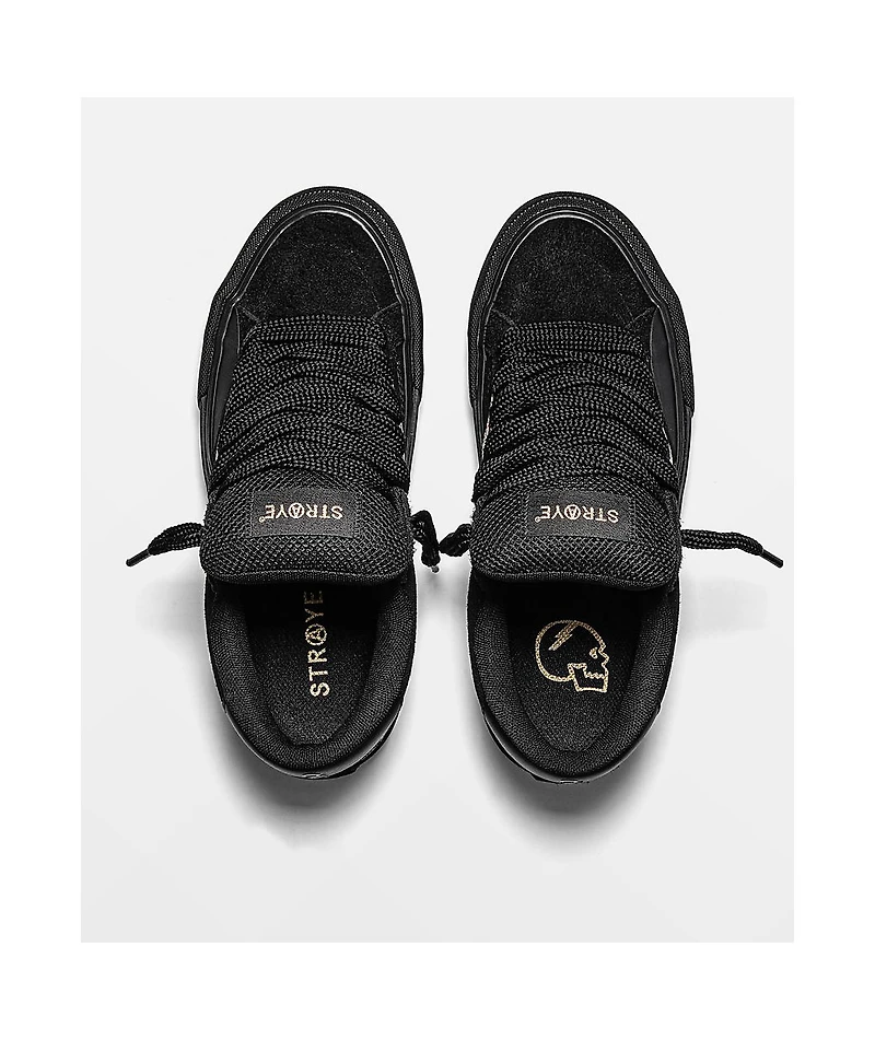 Straye Logan Puff Axell Slay'R Black & Gold Skate Shoes