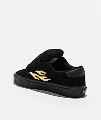 Straye Logan Puff Axell Slay'R Black & Gold Skate Shoes