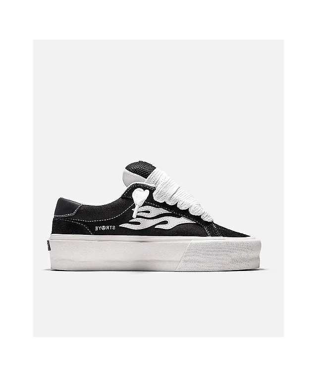 Straye Logan Stomper Black White Skate Shoes Arden Fair